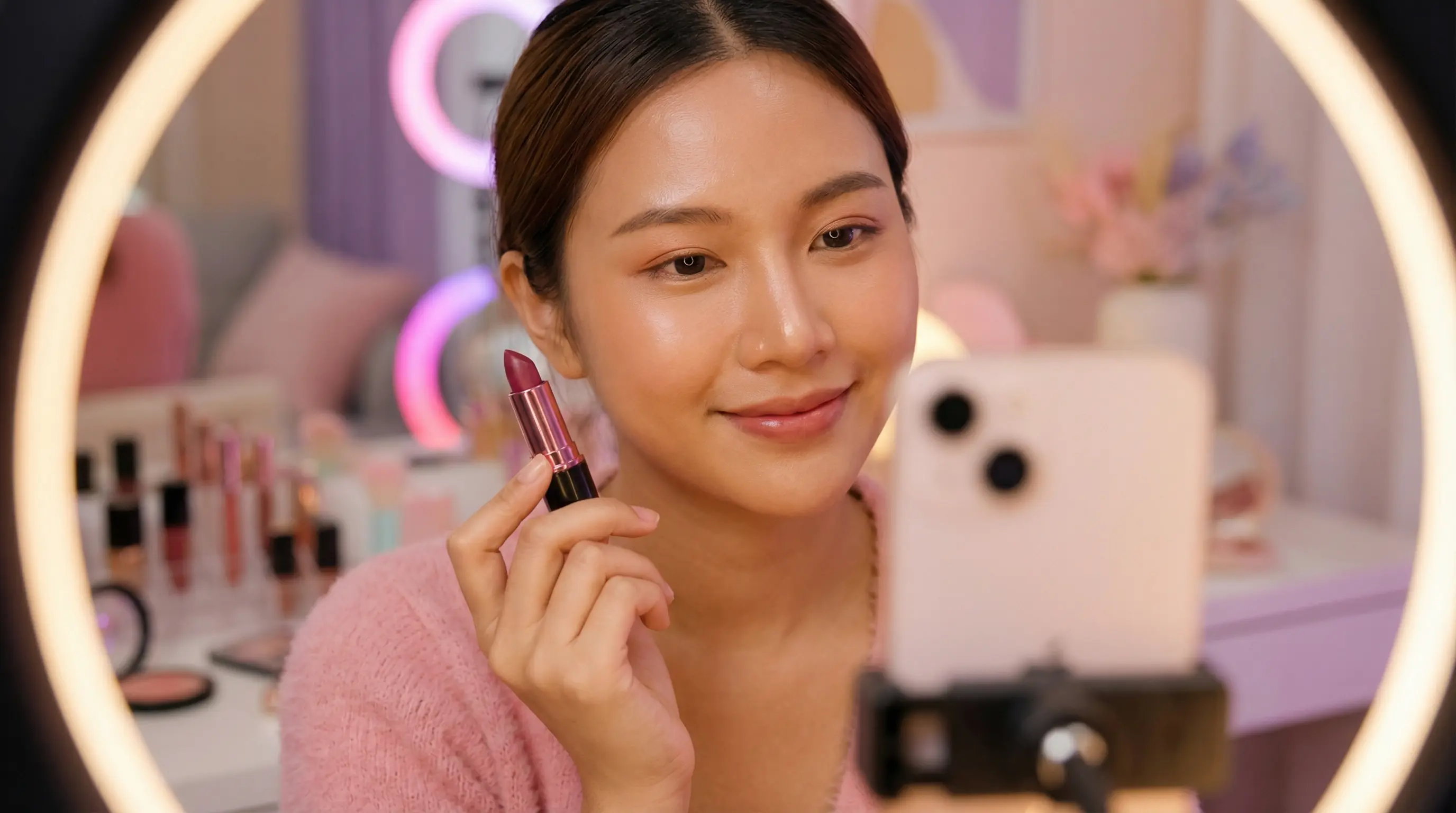 17c一起草美妆视频教程